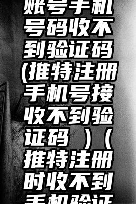 注册推特账号手机号码收不到验证码(推特注册手机号接收不到验证码 )（推特注册时收不到手机验证码短信）
