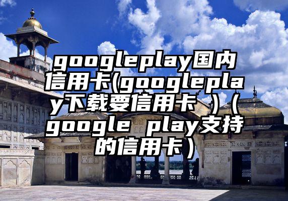 googleplay国内信用卡(googleplay下载要信用卡 )（google play支持的信用卡）
