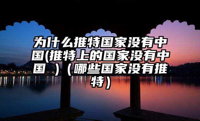 为什么推特国家没有中国(推特上的国家没有中国 )（哪些国家没有推特）