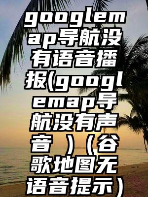 googlemap导航没有语音播报(googlemap导航没有声音 )（谷歌地图无语音提示）