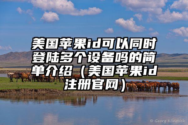 美国苹果id可以同时登陆多个设备吗的简单介绍（美国苹果id注册官网）