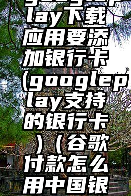 googleplay下载应用要添加银行卡(googleplay支持的银行卡 )（谷歌付款怎么用中国银行卡）