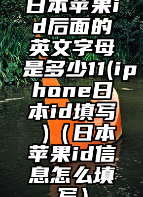 日本苹果id后面的英文字母是多少11(iphone日本id填写 )（日本苹果id信息怎么填写）
