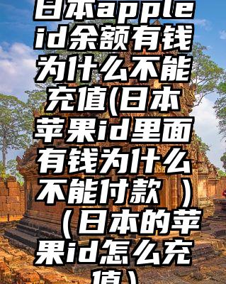 日本appleid余额有钱为什么不能充值(日本苹果id里面有钱为什么不能付款 )(日本的苹果id怎么充值)