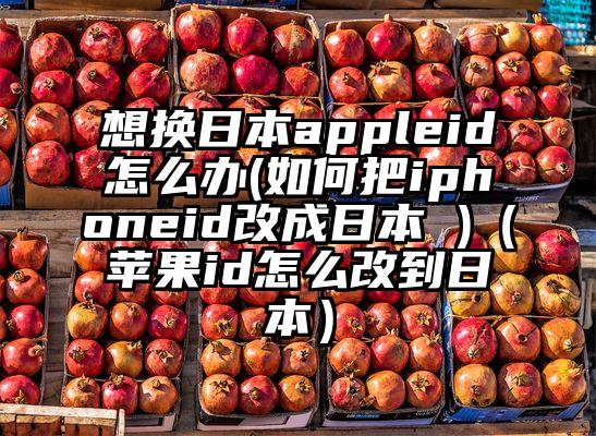 想换日本appleid怎么办(如何把iphoneid改成日本 )（苹果id怎么改到日本）