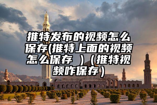 推特发布的视频怎么保存(推特上面的视频怎么保存 )（推特视频咋保存）