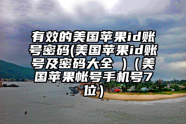 有效的美国苹果id账号密码(美国苹果id账号及密码大全 )（美国苹果帐号手机号7位）