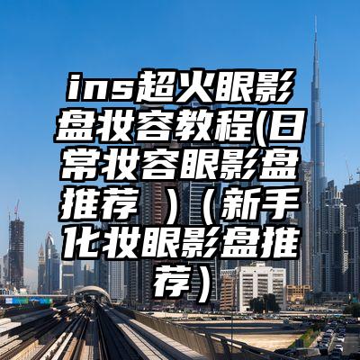ins超火眼影盘妆容教程(日常妆容眼影盘推荐 )（新手化妆眼影盘推荐）