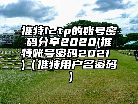 推特l2tp的账号密码分享2020(推特账号密码2021 )（推特用户名密码）
