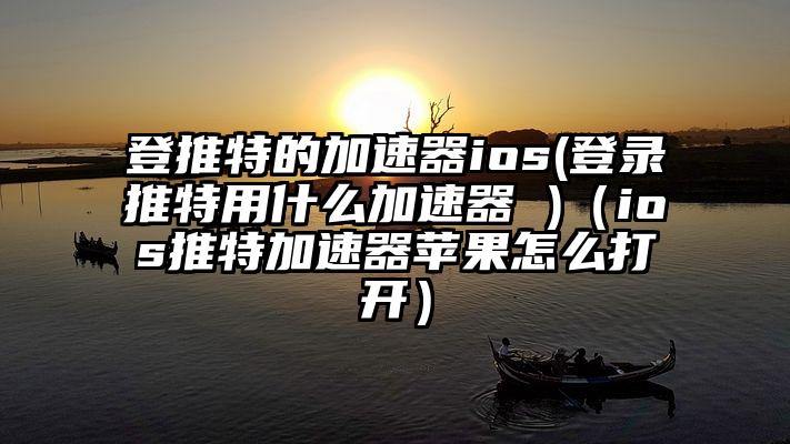 登推特的加速器ios(登录推特用什么加速器 )（ios推特加速器苹果怎么打开）