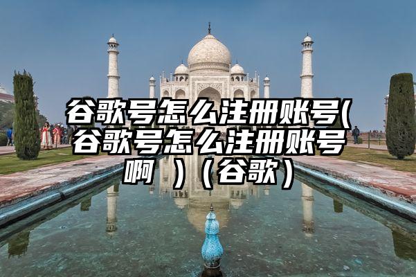 谷歌号怎么注册账号(谷歌号怎么注册账号啊 )（谷歌）