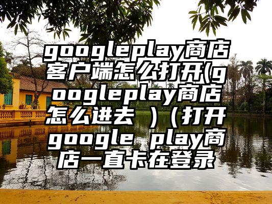 googleplay商店客户端怎么打开(googleplay商店怎么进去 )（打开google play商店一直卡在登录