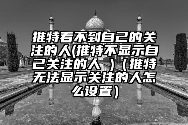 推特看不到自己的关注的人(推特不显示自己关注的人 )（推特无法显示关注的人怎么设置）