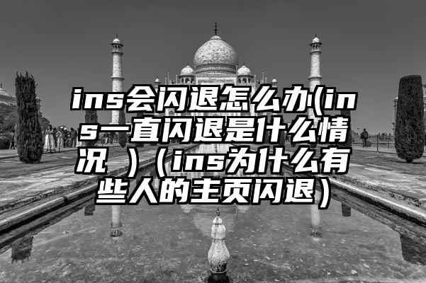 ins会闪退怎么办(ins一直闪退是什么情况 )（ins为什么有些人的主页闪退）