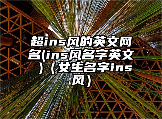 超ins风的英文网名(ins风名字英文 )（女生名字ins风）