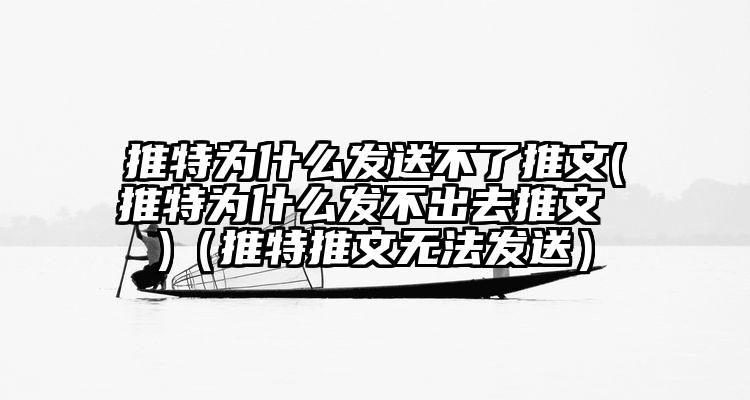 推特为什么发送不了推文(推特为什么发不出去推文 )（推特推文无法发送）