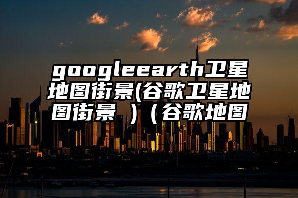 googleearth卫星地图街景(谷歌卫星地图街景 )（谷歌地图 