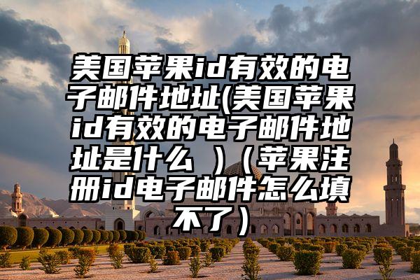 美国苹果id有效的电子邮件地址(美国苹果id有效的电子邮件地址是什么 )（苹果注册id电子邮件怎么填不了）