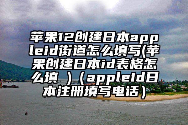 苹果12创建日本appleid街道怎么填写(苹果创建日本id表格怎么填 )（appleid日本注册填写电话）