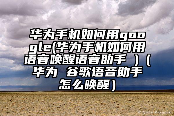 华为手机如何用google(华为手机如何用语音唤醒语音助手 )（华为 谷歌语音助手怎么唤醒）