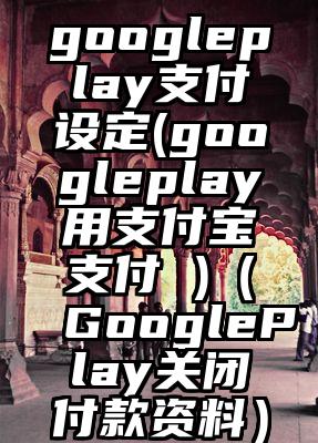 googleplay支付设定(googleplay用支付宝支付 )（GooglePlay关闭付款资料）