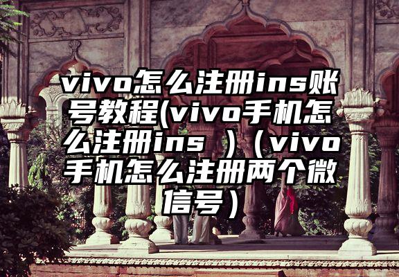 vivo怎么注册ins账号教程(vivo手机怎么注册ins )（vivo手机怎么注册两个微信号）