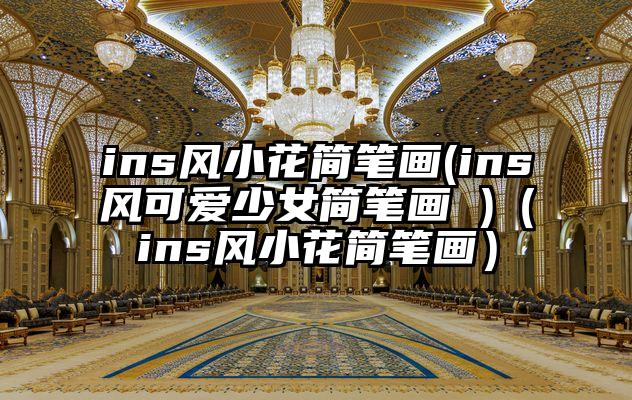 ins风小花简笔画(ins风可爱少女简笔画 )（ins风小花简笔画）