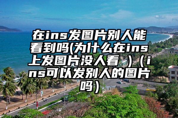 在ins发图片别人能看到吗(为什么在ins上发图片没人看 )（ins可以发别人的图片吗）