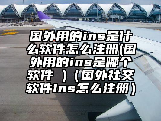 国外用的ins是什么软件怎么注册(国外用的ins是哪个软件 )（国外社交软件ins怎么注册）
