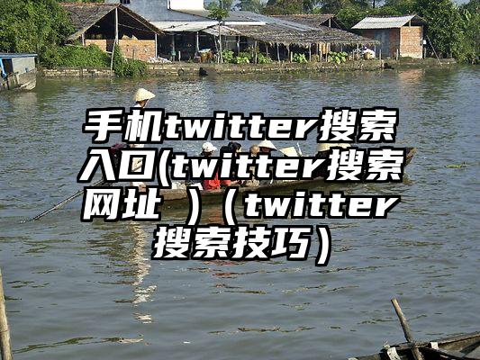 手机twitter搜索入口(twitter搜索网址 )（twitter搜索技巧）