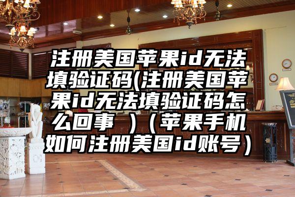 注册美国苹果id无法填验证码(注册美国苹果id无法填验证码怎么回事 )（苹果手机如何注册美国id账号）