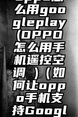 oppo怎么用googleplay(OPPO怎么用手机遥控空调 )（如何让oppo手机支持Google Play）