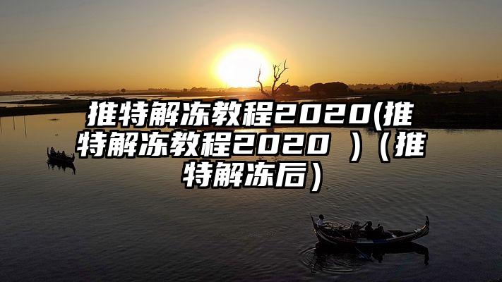 推特解冻教程2020(推特解冻教程2020 )（推特解冻后）