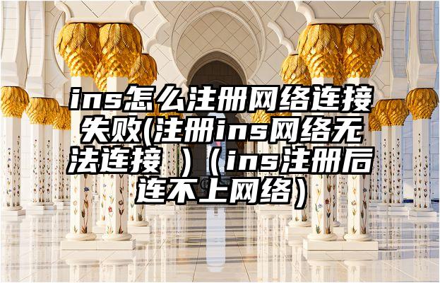 ins怎么注册网络连接失败(注册ins网络无法连接 )（ins注册后连不上网络）