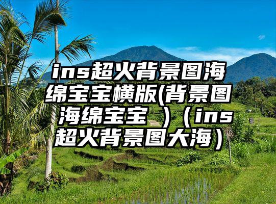 ins超火背景图海绵宝宝横版(背景图 海绵宝宝 )（ins超火背景图大海）