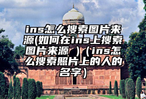 ins怎么搜索图片来源(如何在ins上搜索图片来源 )（ins怎么搜索照片上的人的名字）