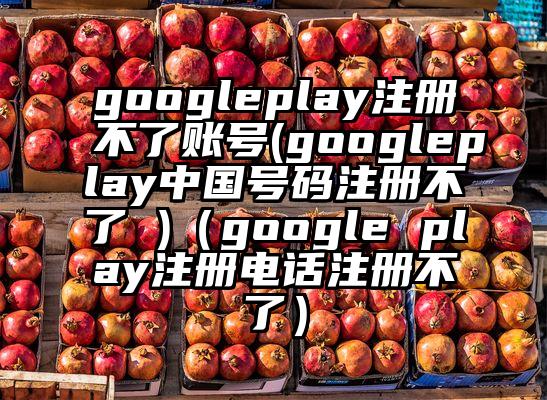 googleplay注册不了账号(googleplay中国号码注册不了 )（google play注册电话注册不了）