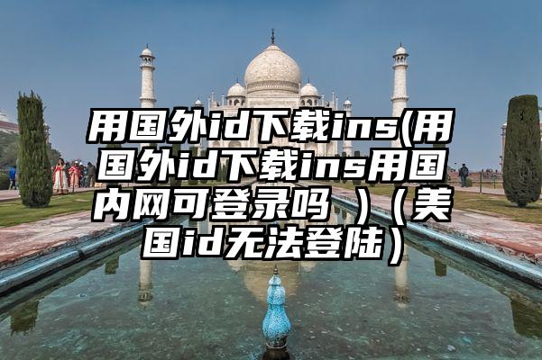 用国外id下载ins(用国外id下载ins用国内网可登录吗 )(美国id无法登陆)