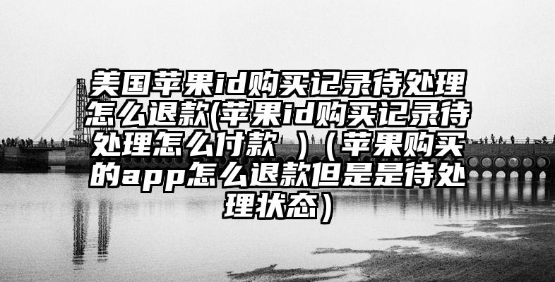美国苹果id购买记录待处理怎么退款(苹果id购买记录待处理怎么付款 )（苹果购买的app怎么退款但是是待处理状态）