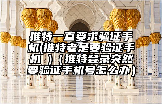 推特一直要求验证手机(推特老是要验证手机 )（推特登录突然要验证手机号怎么办）