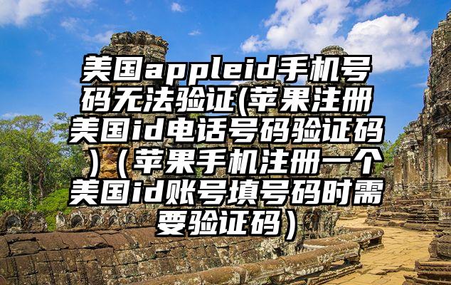 美国appleid手机号码无法验证(苹果注册美国id电话号码验证码 )（苹果手机注册一个美国id账号填号码时需要验证码）