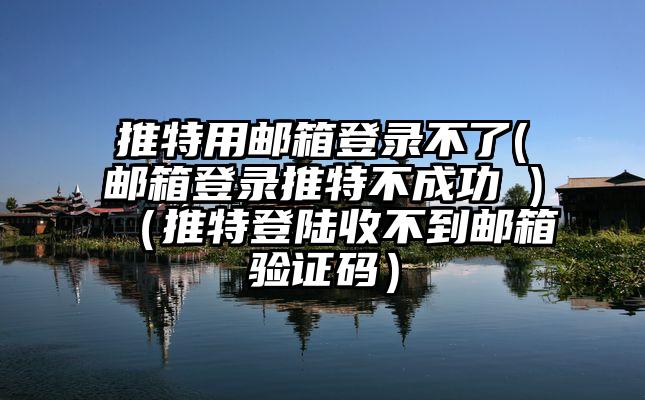 推特用邮箱登录不了(邮箱登录推特不成功 )（推特登陆收不到邮箱验证码）