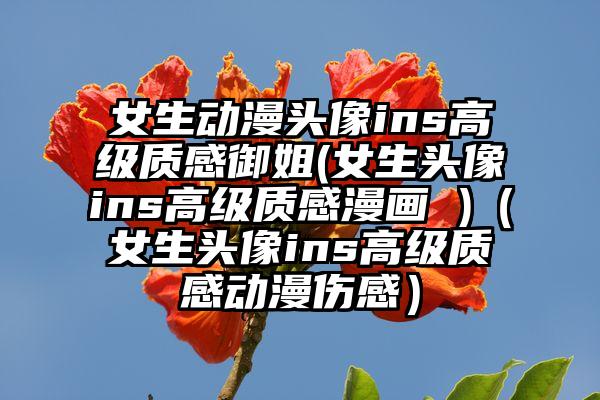 女生动漫头像ins高级质感御姐(女生头像ins高级质感漫画 )（女生头像ins高级质感动漫伤感）