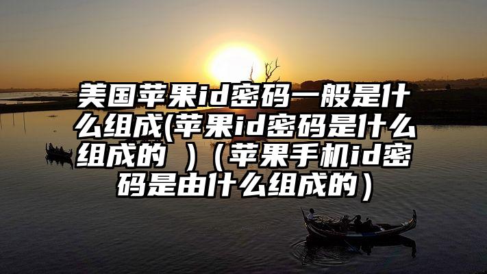 美国苹果id密码一般是什么组成(苹果id密码是什么组成的 )（苹果手机id密码是由什么组成的）