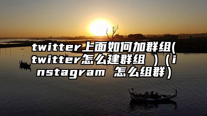 twitter上面如何加群组(twitter怎么建群组 )（instagram 怎么组群）