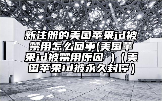 新注册的美国苹果id被禁用怎么回事(美国苹果id被禁用原因 )（美国苹果id被永久封停）