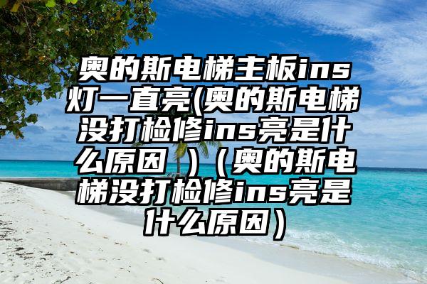 奥的斯电梯主板ins灯一直亮(奥的斯电梯没打检修ins亮是什么原因 )（奥的斯电梯没打检修ins亮是什么原因）
