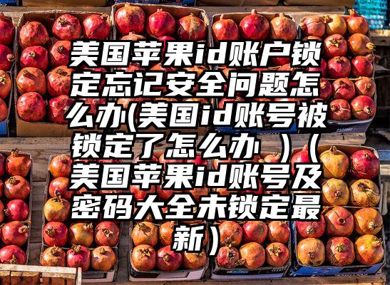 美国苹果id账户锁定忘记安全问题怎么办(美国id账号被锁定了怎么办 )（美国苹果id账号及密码大全未锁定最新）