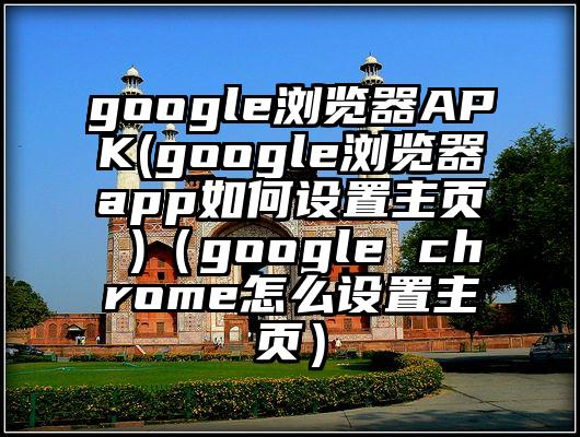 google浏览器APK(google浏览器app如何设置主页 )（google chrome怎么设置主页）