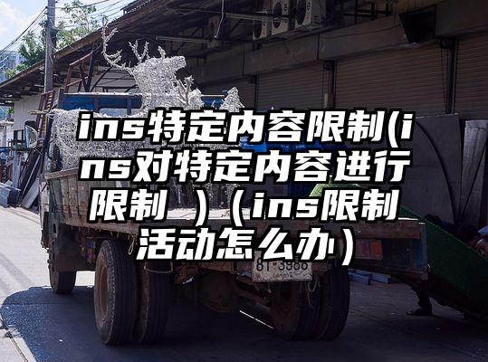 ins特定内容限制(ins对特定内容进行限制 )（ins限制活动怎么办）